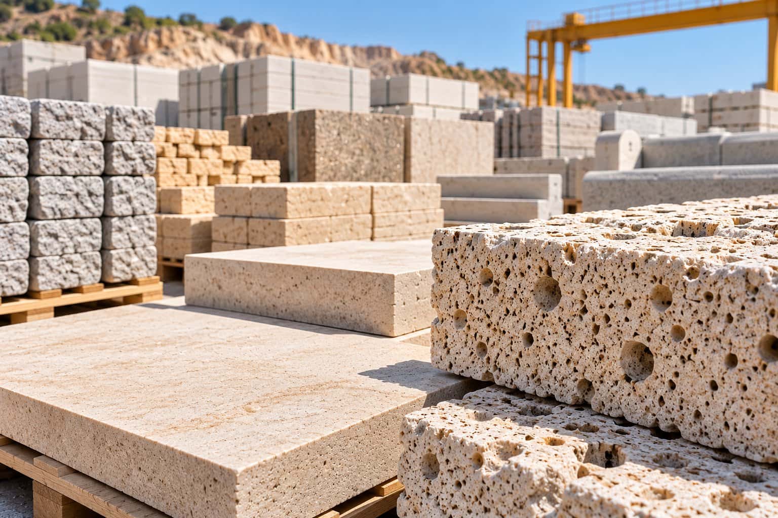 Engineered building blocks and slabs